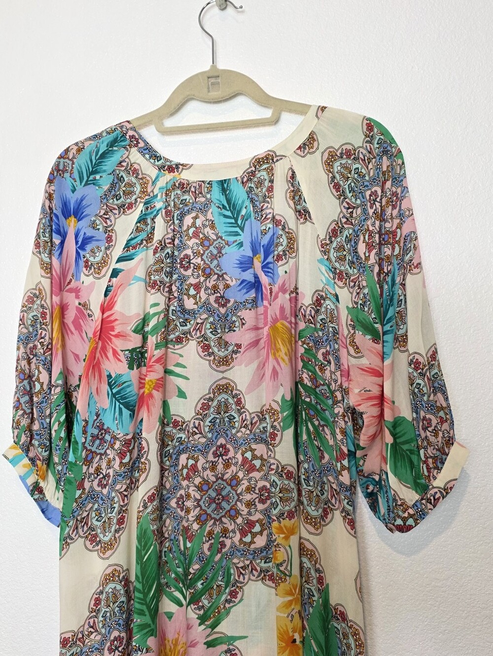 Johnny Was Bryony Floral Mini Dress Size Medium - Picture 10 of 11